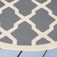 thumbnail image 4 of Safavieh Courtyard Amber Geometric Indoor/Outdoor Area Rug, Anthracite/Beige, 6'7" x 6'7" Round, 4 of 9