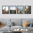 thumbnail image 2 of PixonSign 4 PCS Adhesive Canvas Posters Southwest Texas Arizona Saguaro Cactus Desert Landscape Prints Nature Wilderness Photography Modern Art Decor Retro Scenic Artwork for Bedroom - 11"x14" Black, 2 of 5
