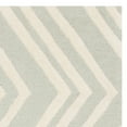 thumbnail image 5 of SAFAVIEH Kids Wave Chevron Wool Runner Rug, Mint/Ivory, 2'6" x 8', 5 of 6
