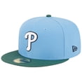 thumbnail image 3 of Men's New Era  Sky Blue/Cilantro Philadelphia Phillies 1993 World Series 59FIFTY Fitted Hat, 3 of 5