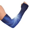 thumbnail image 2 of ALAZA Blue Shiny Fireworks UV Sun Protection Arm Sleeves UPF 50+ Compression Cooling Sleeve 1 Pair, 2 of 7