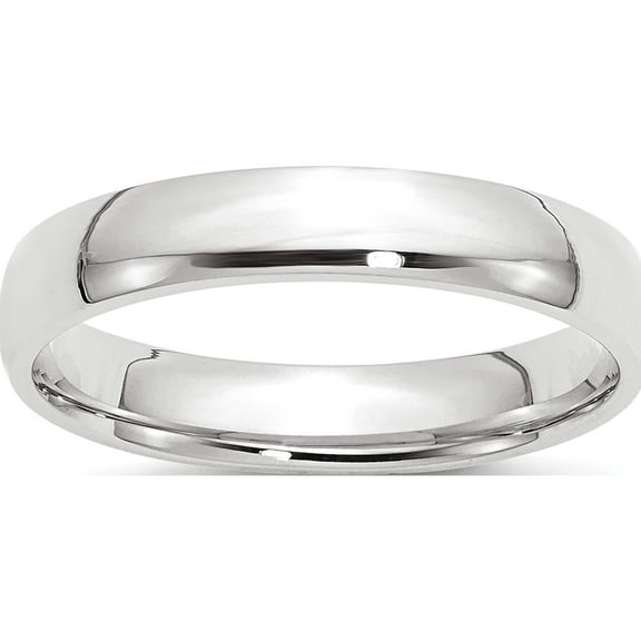 10K White Gold 10Kw 4mm Ltw Comfort Fit Band Size 4 Made In United States 1wcfl040-4