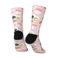thumbnail image 5 of Uemuo Cute Sushi Pattern Women's Crew Socks, Soft Durable Breathable Moisture-Wicking with Odor Control Cotton socks, 5 of 9