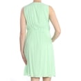 thumbnail image 2 of NY Collection Crochet Trim Empire Waist Dress Dark Mint XL, 2 of 3