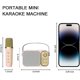 thumbnail image 4 of Mini Karaoke machine for adults and kids, portable Bluetooth karaoke speaker with 2 wireless microphones for TV, home party, home gift, 4 of 5