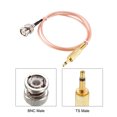 thumbnail image 2 of Uxcell BNC Male to 3.5mm (1/8") Male Coaxial Power Audio Cable 50 ohm 2 Feet 2pcs, 2 of 5