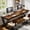 Mix Brown & Black, variant on 78.74 Inch Two Person Desk Industrial Double Computer Desk With White Metal Frame