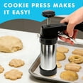 thumbnail image 2 of Prensa para galletas FEAYEA de acero inoxidable, 13 discos y 8 boquillas, 2 of 8