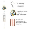 thumbnail image 3 of BE-TOOL Metal Peacock Wind Chimes Ringtones Wind Bell for Home Patio Garden Decoration Easy Hanging S Hook, 3 of 9