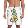 thumbnail image 3 of Lsque Christmas Gnomes Mens Sleep Pajama Shorts,Short Pajama Pants, Cotton Ultra-Soft Knit-Large, 3 of 9
