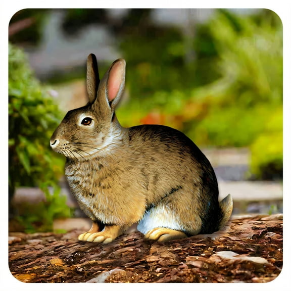 ACDANC Style1 Garden Statue - Resin Rabbit Acrylic Outdoor Animal Decor Sculpture