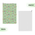 thumbnail image 2 of Kdxio Spring Gnomes Pattern Golf Towel (24" X 16") with Carabiner Clip - The Convenient Golf Cleaning Towel, 2 of 8