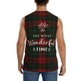 thumbnail image 4 of JUNZAN Wonderful Time Christmas Men's Sleeveless T Shirts,Sleeveless Muscle Shirts,Sizes S-3XL, 4 of 8