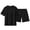 Black, variant on hotojiny Men's 2 Piece Summer Outfit Short Sleeve Crew Neck T-Shirts and Drawstrings Shorts Sets Beach Vacation Tracksuits(White,X-Large)