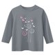thumbnail image 4 of Blusas y camisas de cuello redondo y manga larga para niños, blusas/camisas de poliéster con estampado de corazones, mangas 3/4 y cuello redondo, elegantes e informales., 4 of 5