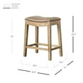 thumbnail image 6 of Elmo Saddle Counter Stool, Multiple Colors, 6 of 8