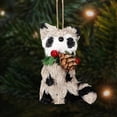 thumbnail image 3 of Forest Animal Acorn Ornament, Cozy Forest Christmas Tree Decor, 2D Acrylic Woodland Hanging Ornament, Rustic Nature Gift, 1PC, 3 of 7