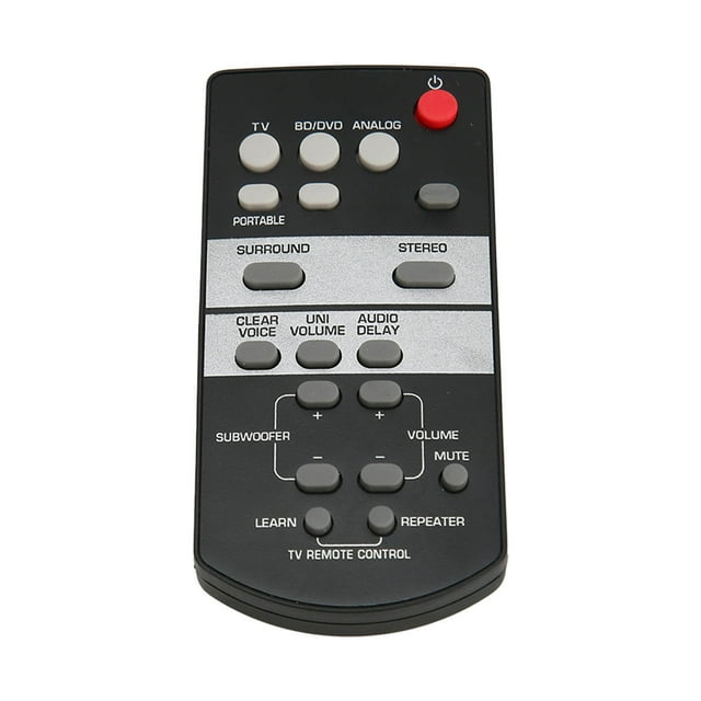 Soundbar Remote, Easy Access FSR64 Multifunction Comfortable Grip Long Range Replace Remote Control for ATS1520 for ATS1520BL for ATS 1520BL for YAS 152