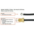 thumbnail image 2 of Gas Hose for 18 Series Water-Cooled TIG Torches - 25 Feet - Super Flex Black Braided - Model 41V30-R, 2 of 2