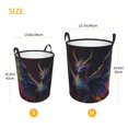 thumbnail image 3 of Fotbe Rainbow Wings Majestic Dragon Cesto de Ropa con Asas, Cesto Impermeable de Gran Capacidad, Bolsa de Lavado para Dormitorio, Cesto de Ropa con Ruedas y Asas-Small, 3 of 6