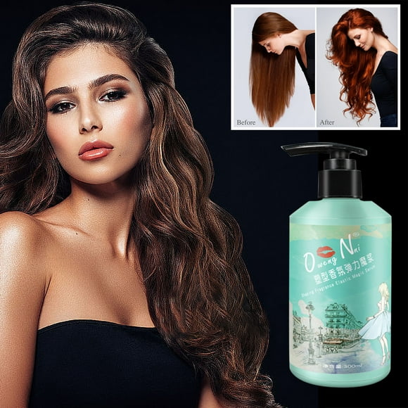 Gunyslmo Moroccan Elastin Curly Hair Moisturizing Care Cream Perm And Care Conditioner Styling, Moroccan Curling Hair Curl Styling Cream, Curl Care Elastic Cream for Curly Hair 500ml