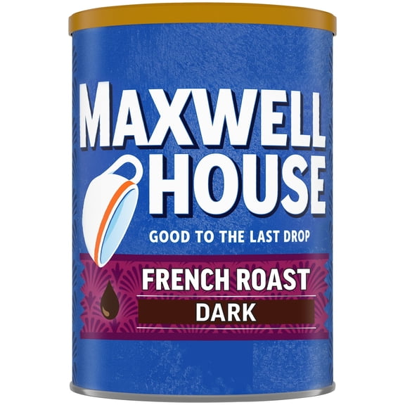 Maxwell House French Roast Dark Roast Ground Coffee 11 oz (8-Pack)