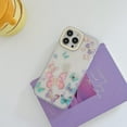 thumbnail image 4 of Compatible with iPhone 13 Pro Max Glossy Butterfly Case Shiny Gold Clear Bling Glitter Luxury Cute Soft TPU Bumper Shockproof Protective Cover for Girls Women, 4 of 10
