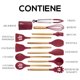 thumbnail image 3 of Juego de Utensilios de Cocina | Kit 12 Piezas de Cocina | Set de Instrumentos de Silicona | Mango de Madera Resistentes | Herramientas de Cocina Multifuncionales, 3 of 5