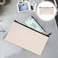 thumbnail image 5 of 2pcs File Bags Zipper Bill Organizers Large Capacity Cash Bag with Zipper PU Leather Bill Storage Bags, 5 of 5