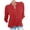 Red, variant on LEAVINGSUO 2024 Womens Clearance, Womens Fashion Women's Summer Casual Stand Collar Neck Long Sleeved Color Loose Shirt Tops