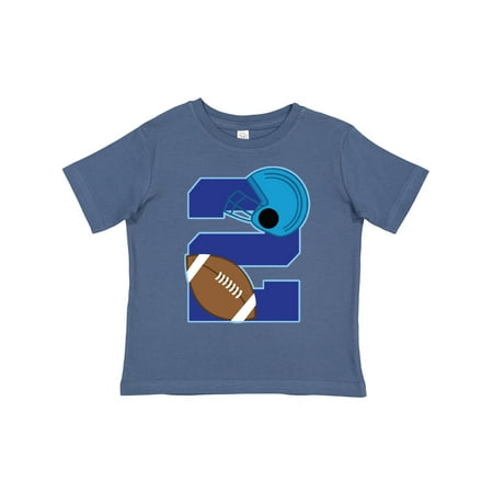 

Inktastic Football Birthday Party 2nd Bday Boys Gift Toddler Boy Girl T-Shirt