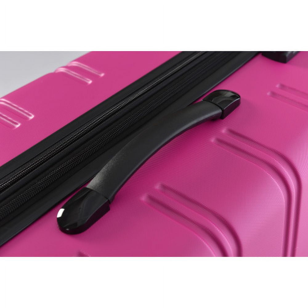 ACE-Travel,20"28" Luggages Sets and A Travel Bag(3PCS) with TSA Lock,Spinner Wheels,Telescopic Handle,Durable,Lightweight,Hardshell(ABS) Suitcase Sets(Pink)