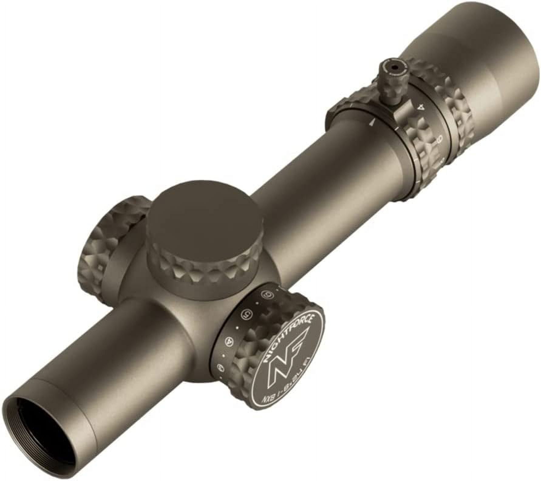 NIGHTFORCE NX8 1-8X24mm F1 Capped 30mm Tube Hunting Gun Scope with FC-DMX Reticle Dark Earth