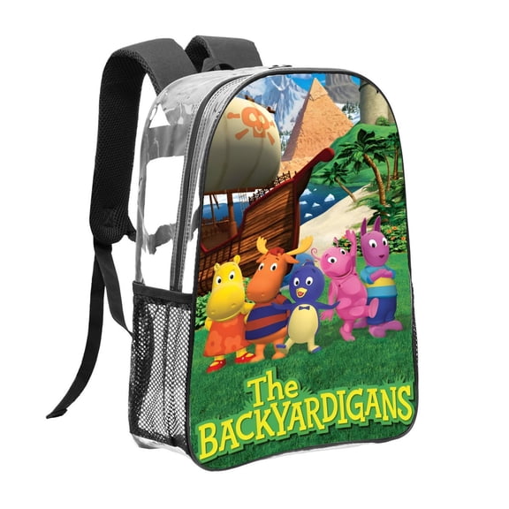 Backyardigans Pattern Transparent Backpack Lightweight And fashionable Showcasing Personality And Leading The Trend