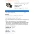 thumbnail image 2 of A/C Compressor - Compatible with 2020 - 2022 Ford F-450 Super Duty 6.7L V8 2021, 2 of 2