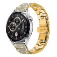 thumbnail image 2 of For Garmin Venu 3 Watch Band Alloy Metal Rhinestones Decor Strap with Butterfly Clasp - Black, 2 of 4
