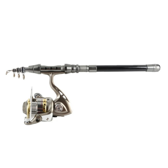 Coda de PESCA LIXADA Varada Combo Combo de fibra de carbono telescópica coda de Pesca Girando de Carrete de Pescado Atraes Ganchos Gamiones Swivels Agua Agua Dulce