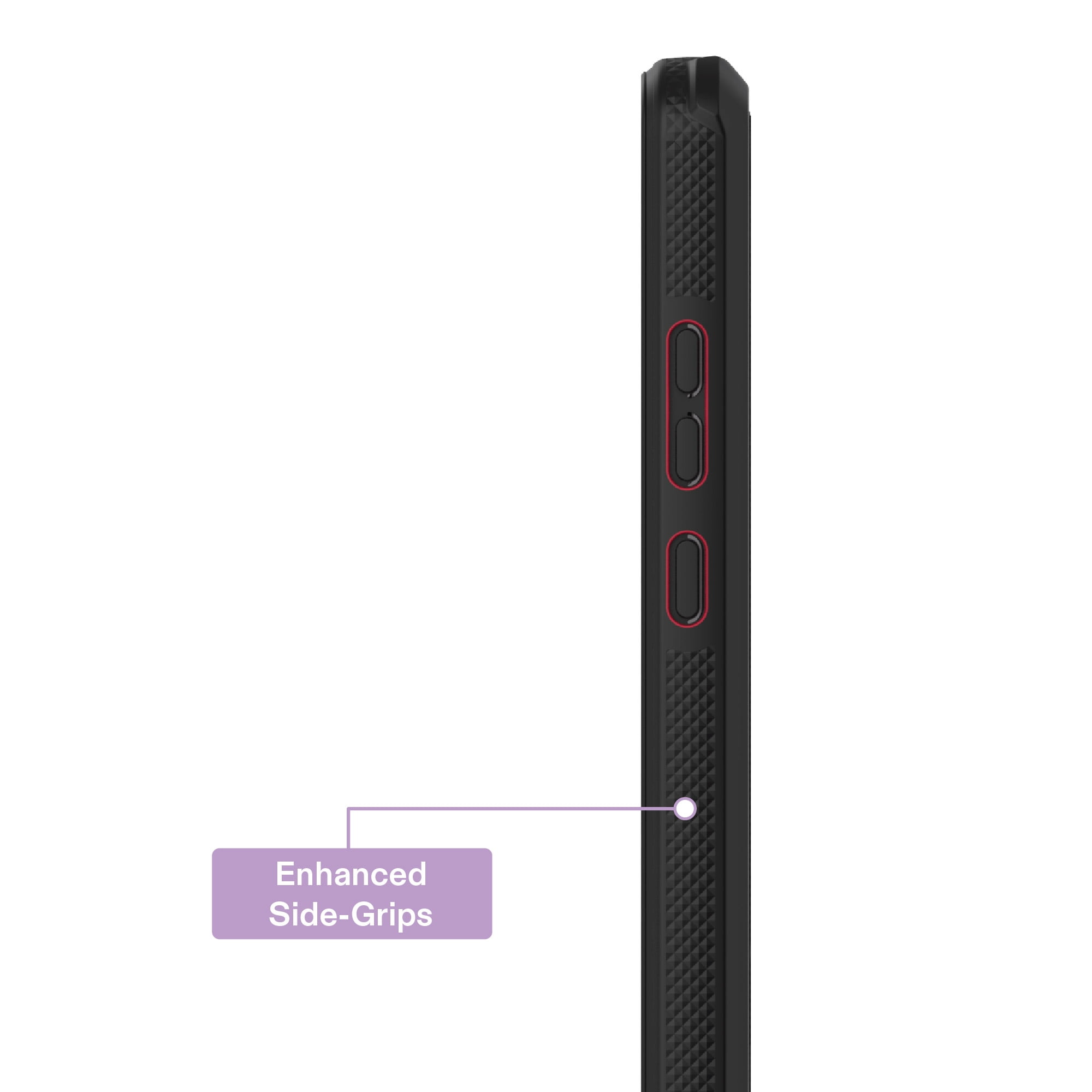 onn Slim Rugged Phone Case for Motorola moto g STYLUS (2026 / 2025) - Red/Black