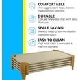thumbnail image 3 of Wood Designs Stackable Daycare Cots for Toddlers, 40", Tan, Ready-to-Assemble, 3 of 6