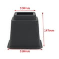 thumbnail image 4 of 4 Unids Elevadores Para Camas Pesadas Negro 5pulgadas 5 pulgadas Macarena Elevador de cama ajustable, 4 of 8
