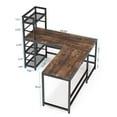 thumbnail image 5 of Tribesigns 59 Inch L Shaped Computer Desk with 4-Tier Storage Shelves, Corner Desk for Home Office, 5 of 5