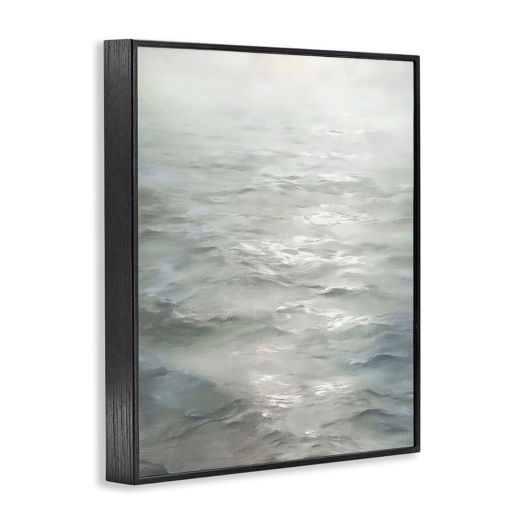 Stupell Industries Shallow Reflections on Sea Black Framed Giclee Art, design by Riley B