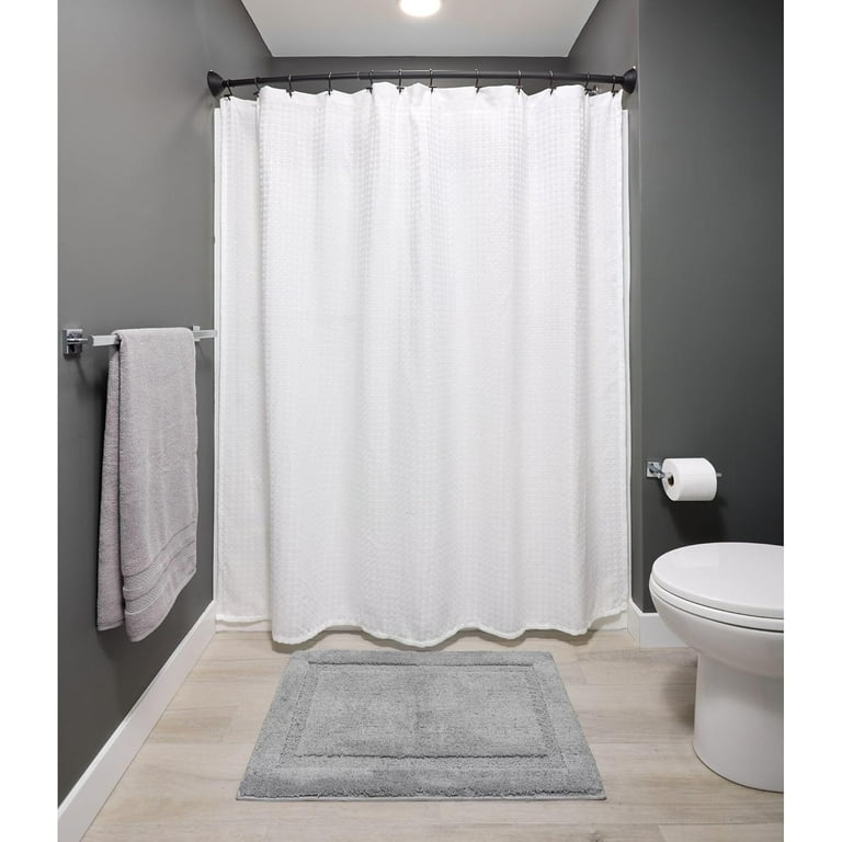 iDesign Adjustable Curved Shower Curtain Rod, 41-72