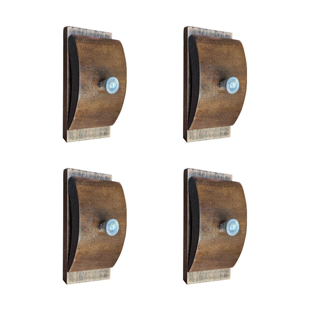 Quilt and Tapestry Hanger, Walnut, 3Pack Wooden Rug and Mural Hangers