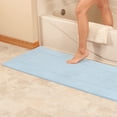 thumbnail image 2 of Tricol Clean Ultra-Soft Extra-Thick Non-Slip Memory Foam Long Bath Runner Mat 2 ft x 5 ft 5ftx2ft - skyblue, 2 of 6