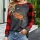 thumbnail image 1 of Pntutb, camisas navideñas para mujer, tops de empalme a cuadros, sudaderas de manga larga a la moda, blusas, tops Pntutb Pntutb-4049, 1 of 6