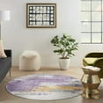 thumbnail image 2 of Carvapet Round Area Rug, Non-Slip Washable Circle Rug for Kitchen Bathroom Living Bedroom, Super Soft Absorbent Carpet Low Pile, 4ft, Purple, 2 of 7