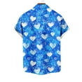thumbnail image 3 of guisaled Valentine's Day Hawaiian Shirt For Men Relaxed Fit Short Sleeve Button Down Shirts Cute Heart Print Vacation Dating Tops Valentines Day s, 3 of 4