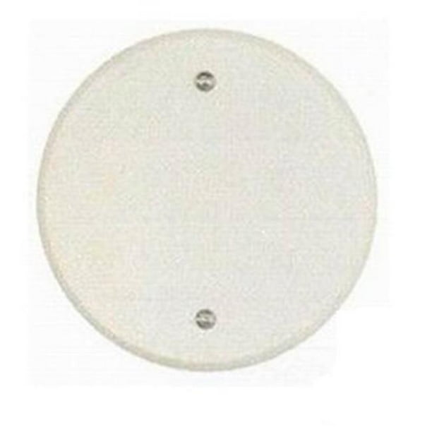 5 x 4 in. Ceiling Outlet Round Cover, White