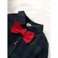 thumbnail image 4 of Kucnuzki 18 Months Baby Boy Winter Tops Baby Boy Coats 24 Months Long Sleeve Classic Plaid Prints Shirt Top Green, 4 of 6